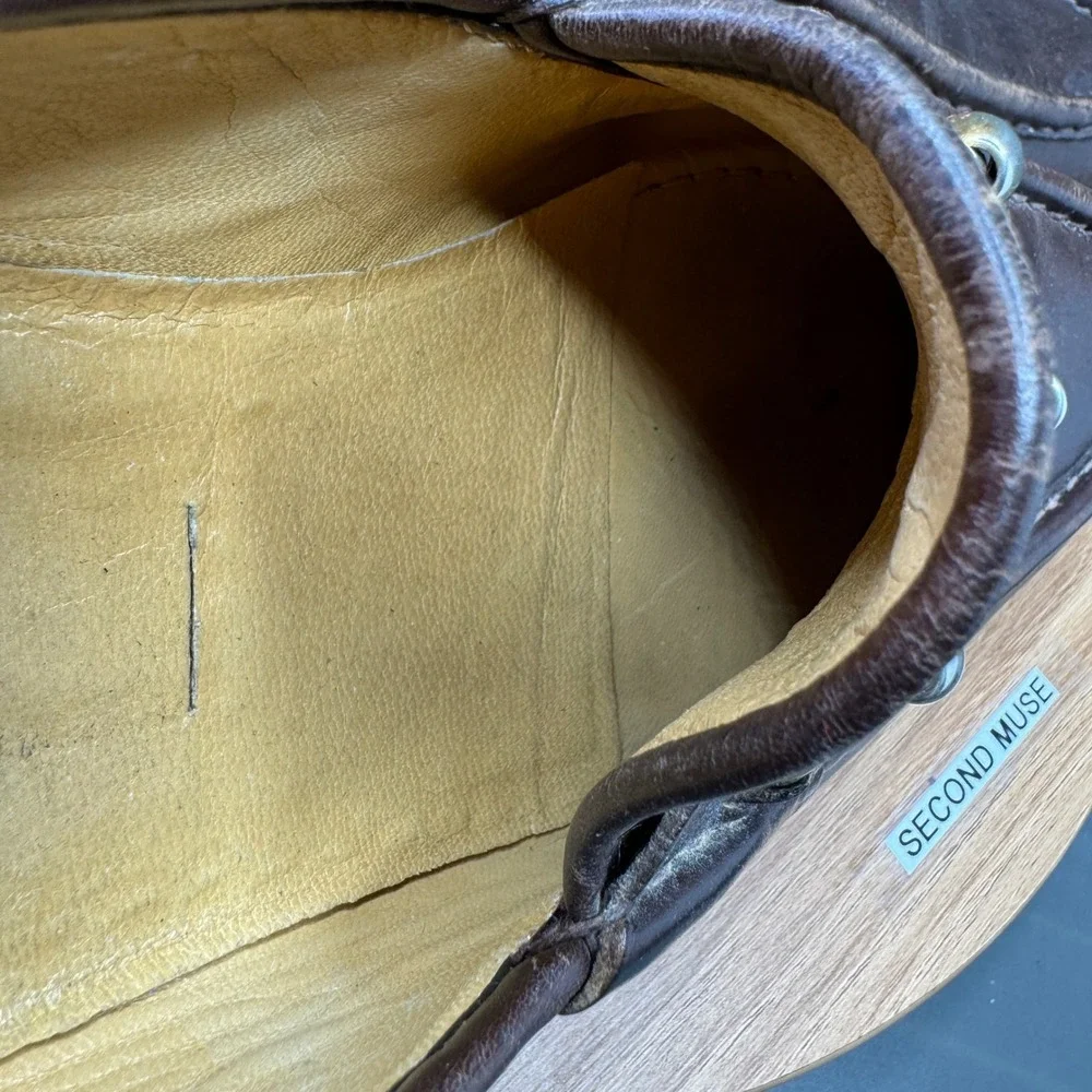 GUCCI 1953 Classic Horsebit Loafers‎ Brown Leather Mens Shoes Size 44 10 VTG 110